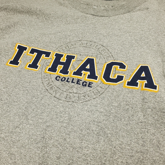 Vintage 90s Ithaca College T Shirt Mens XL Longe Sleeve Spellout Tee University - Picture 5 of 8